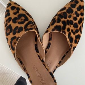 Madewell The Remi Mule in Leopard Calf Hair